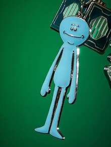 Rick and Morty X SHEIN 可爱卡通米西先生锌合金包包挂饰、钥匙扣、吊坠、纪念品、收藏品，适合作为礼物、钱包、书包、背包、汽车配件。 - 彩色 - 查看 3