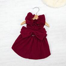 PETSIN 狗狗服装、猫咪服装、动物裙装、宠物春夏新品系列、幼犬连衣裙、公主风百搭连衣裙、条纹印花、小型动物服装、清凉防晒霜 - 彩色 - 查看 7