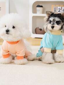 PETSIN Quần áo cho chó, quần áo cho mèo, quần áo cho động vật nhỏ bốn chân, hàng mới mùa xuân hè, quần áo cho mèo, quần áo thường ngày, quần áo mặc nhà cho chó, bộ đồ liền thân cho động vật nhỏ. - Nhiều màu - Xem 14