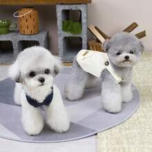 PETSIN Quần áo cho chó, quần áo cho mèo, váy cho thú cưng, bộ sưu tập xuân/hè mới, váy cho cún con, váy công chúa đa năng, họa tiết kẻ sọc, quần áo cho động vật nhỏ, kem chống nắng mát mẻ - Nhiều màu - Xem 8