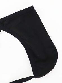 Men's Sexy Underwear Thong Briefs, Fashionable Intimates Breathable - Black - View 3