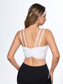 Eassivo Eassivo Women's Sports Bra & Yoga Wear - White - View 2