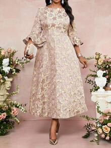 Fleurora 大码连衣裙 - 粉色 - 查看 5