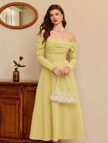 r Vestido elegante vintage para mujer con bolsillos, vestido casual para de vacaciones, ropa de invierno roja para mujer, ropa de invierno para mujer, conjunto de Navidad para mujer, ropa de Navidad, conjunto de Año Nuevo, conjunto de Acción de Gracias para mujer, vestido de invierno para mujer, vestido de Navidad para mujer, vestido de de Navidad para mujer, vestidos de Año Nuevo para mujer, vestidos elegantes para, vestidos para mujer, vestido de graduación, vestidos elegantes para mujer, vestidos formales para mujer - Amarillo - Ver 2