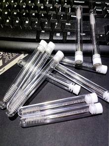 Bộ 50 cọ mascara dùng một lần, cọ mascara tái sử dụng, ống đựng chống bụi và sạch sẽ, cọ kẻ lông mày, cọ tán phấn mắt, các loại cọ trang điểm. - trắng - Xem 1