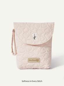 Cozy Pixies Túi đựng tã hình trái tim chấm bi, thích hợp dùng cho xe đẩy. - Hoa tình yêu màu hồng - Xem 2