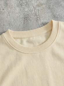 SWAVVY Men's Summer Heart Print Casual Round Neck Tank Top - Apricot - View 4