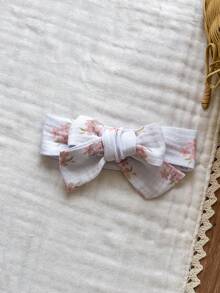 Vintaside Kids 白色與紅色女嬰克蕾普洋裝，可愛櫻桃露背無袖荷葉邊裙襬 1件組附髮帶，夏季家庭穿搭休閒套裝 - 彩色 - 查看 8