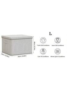 Large Foldable Storage Box Coming Soon! Moisture & Mildew Resistant, One-Touch Organizing For All Your Home Stuff - Grey - View 9