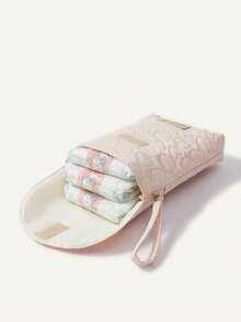 Cozy Pixies Túi đựng tã hình trái tim chấm bi, thích hợp dùng cho xe đẩy. - Hoa tình yêu màu hồng - Xem 7