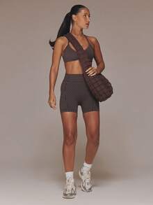 Musera Sport Áo ngực thể thao không đường may chấm bi, kiểu dáng nhún, thích hợp cho tập luyện thể dục, tập gym, Pilates, tập luyện hàng ngày. - Nhiều màu - Xem 3