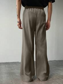 Claim Dot 男士休闲西装裤，简约，适合夏季 - 摩卡棕 - 查看 2