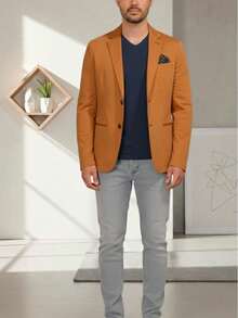 Blazer Casual Busines - Mostaza Amarilla - Ver 9