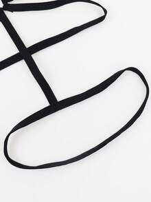 SHEIN DrisQ Men's Sheer Fishnet Sexy Thong Underwear Jockstrap Breathable - Black - View 6