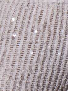 MUSERA Tie Waist Sequin Mini Shorts Summer Sexy Going Out Beach Holiday Ibiza Club Tropical Fever - Coffee Brown - View 6