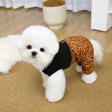 PETSIN Quần áo cho thú cưng, quần áo cho chó, quần áo cho mèo, quần yếm thường ngày, quần yếm mới cho động vật nhỏ mùa xuân và mùa hè, bộ áo liền quần có khóa kéo, đồ dùng cho thú cưng, quần yếm thường ngày - Nhiều màu - Xem 13