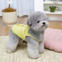 PETSIN 宠物春季新款狗狗服装 动物用品 宠物服装 狗狗背心 猫咪T恤 泰迪熊套装 小型动物服装 休闲酷炫背心 狗狗服装 猫咪服装 春夏两季新款背心 - 彩色 - 查看 12
