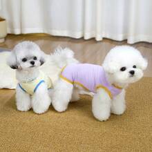 PETSIN Quần áo cho thú cưng, quần áo cho chó, quần áo cho mèo, quần yếm thường ngày, quần yếm mới cho động vật nhỏ mùa xuân và mùa hè, bộ áo liền quần có khóa kéo, đồ dùng cho thú cưng, quần yếm thường ngày - Nhiều màu - Xem 11