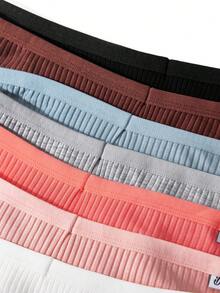 SHEIN Của phụ nữ Sọc Tam giác Quần lót không đường may - Nhiều màu - Xem 7