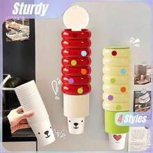 Joivida 1 Giá đỡ cốc dùng trong gia đình và thương mại, giá treo tường đa năng dùng cho cốc giấy, cốc cà phê và cốc nhựa. - Nhiều màu - Xem 6