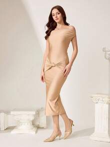 CUCCOO CHICEST Women Shoes Pointed Stiletto Apricot Lace Mesh Pearl Sexy Fashion Elegant With Skirt Daily Versatile Banquet Party Ladies High Heel Shoes Slingback Slingback Shoes Wedding Shoes Summer Shoes Bride Shoes - Apricot - View 10