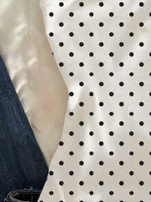 Girls' Black Polka Dot Print Long Tank Top, Versatile Layering Piece Suitable For Summer, All-Match Comfortable Daily Wear, Classic Fit For Girls And Girl - Multicolor - View 4