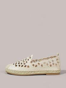 Styleloop Women's Hollow Flat Shoes, Holiday Atmosphere, Summer Wear, A Must For Travel - Apricot - View 3