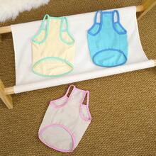 PETSIN Quần áo thú cưng mùa xuân mới, đồ dùng cho thú cưng, quần áo cho thú cưng, áo ba lỗ cho chó, áo thun cho mèo, trang phục cho gấu bông, trang phục cho động vật nhỏ, áo ba lỗ thường ngày mát mẻ, quần áo cho chó, quần áo cho mèo, áo ba lỗ hai mùa xuân hè mới. - Nhiều màu - Xem 8