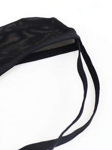 DrisQ 男士流苏镂空性感内裤 - 黑色 - 查看 3