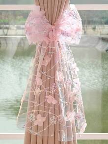 1 件窗帘带，蝴蝶结飘带，蝴蝶结带 - 彩色 - 查看 3