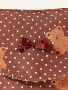 Cozy Pixies Polka Dot Heart Shaped Diaper Bag, Suitable For Stroller Use - Multicolor - View 6