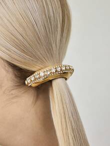 MOTF PREMIUM 镶嵌微钻的优雅发带 - 金黃 - 查看 1