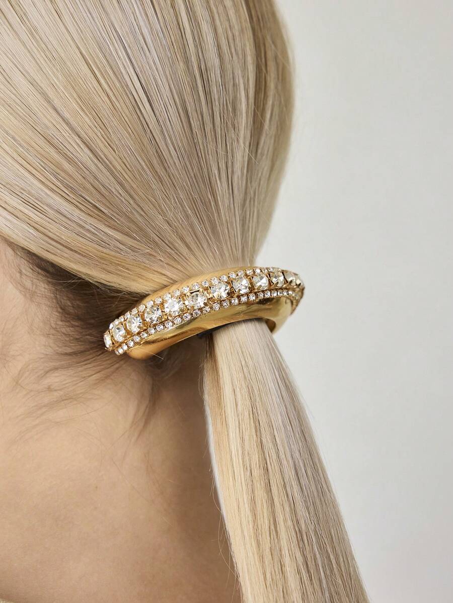 MOTF PREMIUM 镶嵌微钻的优雅发带 - 金黃 - 查看 1