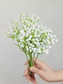 30/18/12/1件 透氣人造花束－20束滿天星，適合婚禮裝飾、宴會桌花擺設、飯店裝飾、派對佈置、花藝設計，逼真質感人造滿天星花，清新優雅 - 彩色 - 查看 3