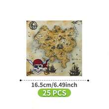 海盗之旅一次性餐盘、餐巾纸和杯子套装，可供 8 位客人使用。这款一次性派对套装（包括餐盘、餐巾纸和杯子）非常适合生日派对、婚礼和家庭野餐。 - 查看 9