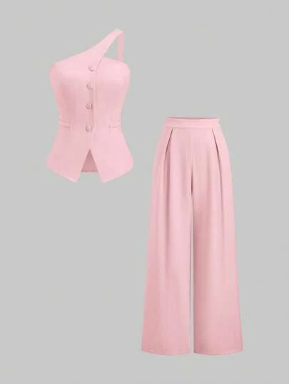 Sweetra Spring/Summer New Women's Retro Sexy Waist Slimming Versatile Comfortable Casual Elegant High-End Suit Set