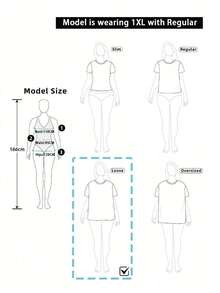 Franclia 女士休闲日常通勤柔软舒适大码圆领短袖撞色宽松直筒针织上衣，适合春夏穿着 - 彩色 - 查看 7