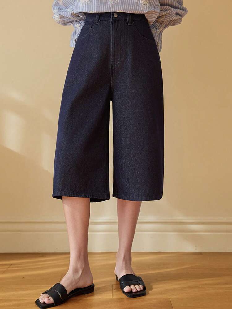 Women's Casual Washed High Waist Denim Shorts Business Casual Woman Summer