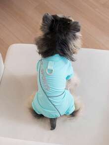 PETSIN 狗狗服装、猫咪服装、小型动物服装、春夏新品、猫咪服装、休闲服装、居家狗狗服装、小型动物连体衣 - 彩色 - 查看 9