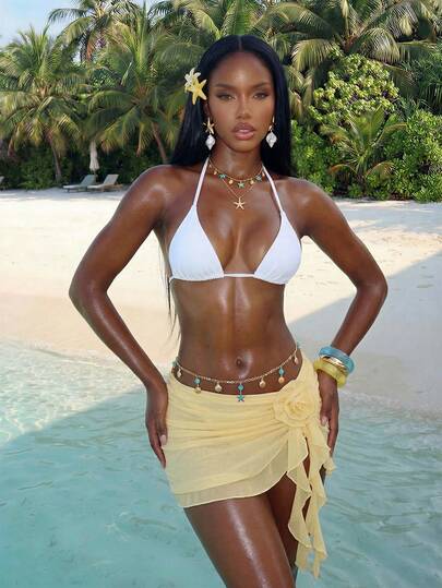 Vaytide Summer Beach Tie Back Triangle Bikini Top