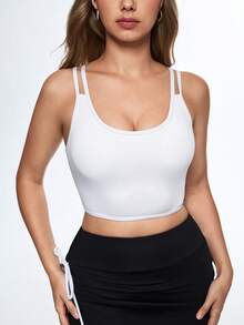 Eassivo Eassivo Women's Sports Bra & Yoga Wear - White - View 6