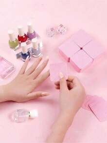 200/400/1000 miếng khăn lau tẩy sơn móng tay dạng gel, khăn lau không xơ, dụng cụ trang điểm, bán sỉ đồ dùng làm móng, dụng cụ làm móng, dụng cụ nghệ thuật làm móng. - Nhiều màu - Xem 9