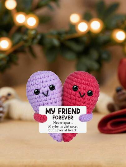 POKOJA LAND 1 Hand-Crocheted Desktop Decorative Ornament Fun And Adorable Animal/Plant Sci-Fi Designs Birthday Gift Card Mother's Day/Father's Day Gift For Dad Present For Colleagues, Family, Mom, Women, Men, Her, Him, Sisters, Best Friends Hand-Knitted Positive Emotions Knitting & Crocheting Gratitude, Inspiration, Encouragement Creative Graduation & Holiday Gifts Party Favors, Small Gifts, Souvenirs