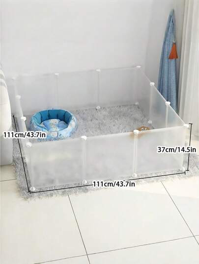 1 chiếc chuồng chó trong nhà cho thú cưng, chó Teddy, Corgi, Pomeranian, có hàng rào mờ cách ly, bảo vệ chó nhỏ, chuồng chó, chuồng chơi cho chó con, chó, chuồng chó, chuồng chơi cho chó con, đồ dùng cho chó, chuồng nhốt chó