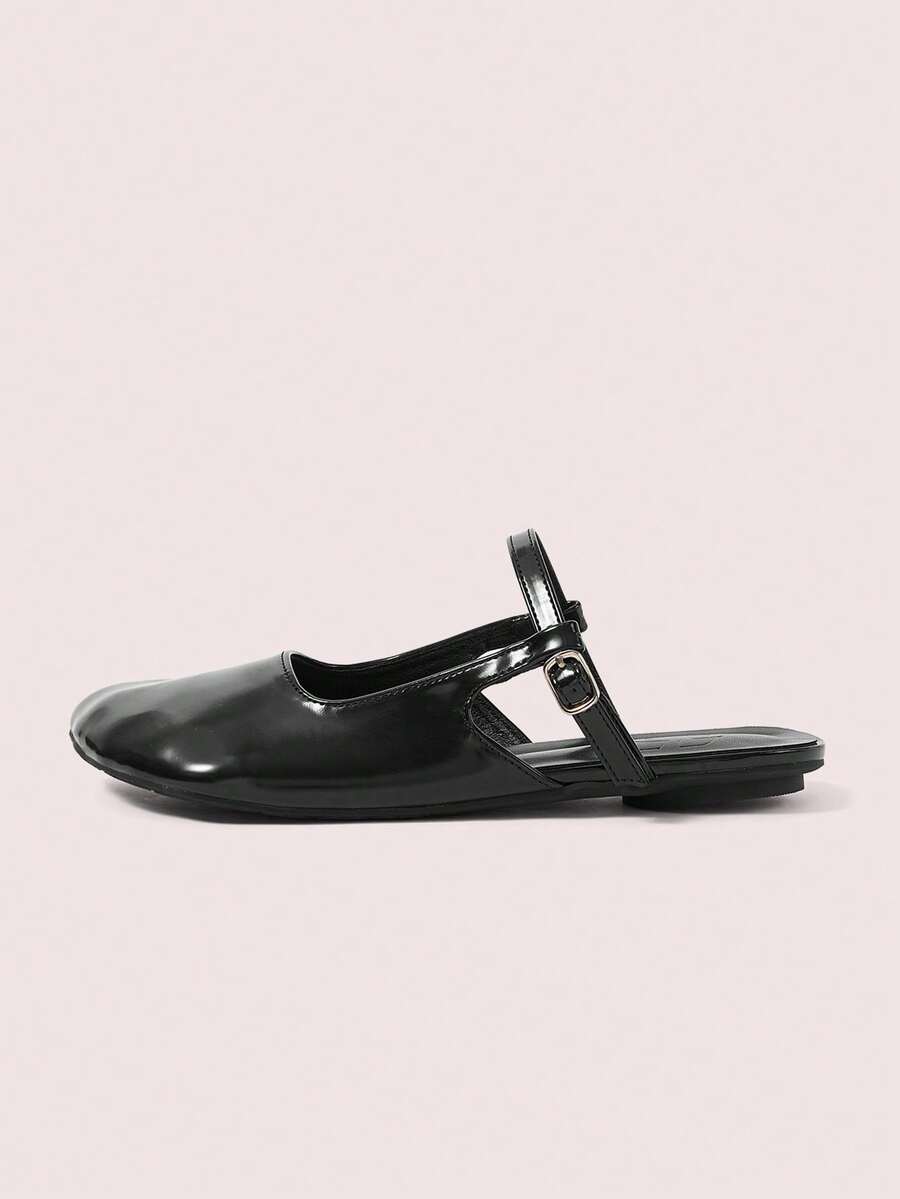 CUCCOO DOLLMOD Women's Shoes Black Mary Jane Shoes Flat Closed Toe - Black - View 1