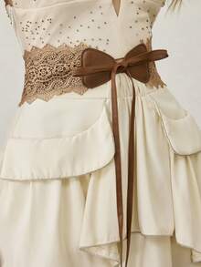 MOTF PREMIUM LACE BROWN STRAP BELT - Brown - View 7