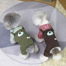 PETSIN 宠物服装、狗狗服装、猫咪服装、休闲连体衣、春夏新款小型动物连体衣、防滑扣连体服、宠物用品、休闲连体衣 - 彩色 - 查看 11