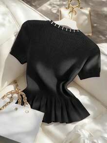 2026 Nuevo Cárdigan casual, elegante y versátil de primavera/verano para mujer,Adecuado para vacaciones, ir al trabajo, vacaciones de verano, ropa de playa, elegante. - Negro - Ver 2