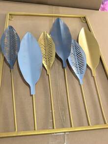 3件套金色金属箔墙饰 3D彩绘艺术悬挂雕塑 家居装饰 适用于客厅卧室 现代室内设计 乔迁礼物 结婚纪念日 节日派对 - 彩色 - 查看 14