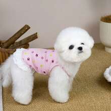 PETSIN Quần áo cho chó, quần áo cho mèo, váy cho thú cưng, bộ sưu tập xuân/hè mới, váy cho cún con, váy công chúa đa năng, họa tiết kẻ sọc, quần áo cho động vật nhỏ, kem chống nắng mát mẻ - Nhiều màu - Xem 14